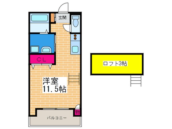 ベルリ－ド加美北Ｂの物件間取画像